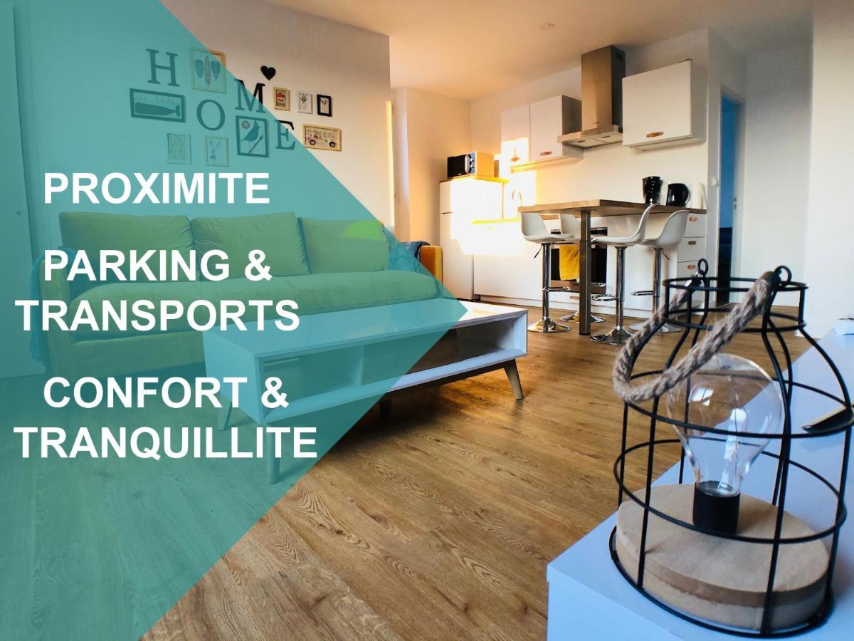 Charmant Appartement 1-4 Personnes, Proche Centre Avec Parking Nantes Buitenkant foto