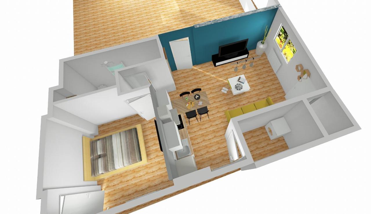Charmant Appartement 1-4 Personnes, Proche Centre Avec Parking Nantes Buitenkant foto